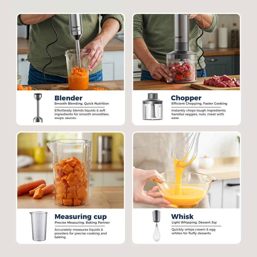 MiniBlend Pro 4-in-1 Hand Blender Set